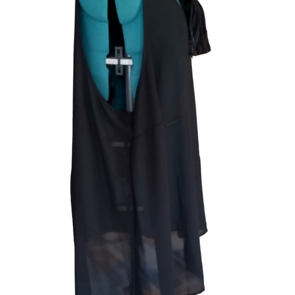 Maggie Barnes Sexy Sheer Black Camisole With Scarf 4X Fall Winter Wardro… - Picture 4 of 10